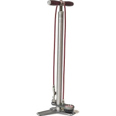 SILCA Super Pista Ultimate Floor Pump | Hiro Edition Chuck | 160psi Pressure Gauge | Braided Steel Hose | Rosewood Handle
