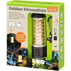 moses. Expedition Natur Outdoor All-Round Light, Children's Camping Lamp with 2 Light Sources, Dimmable LED Spiral Light & Torch for Camping, Camping and Other Outdoor Adventures