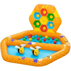 Bestway Lil' Beehive Paddling Pool & Ball Pit, 127 x 119 x 61 cm