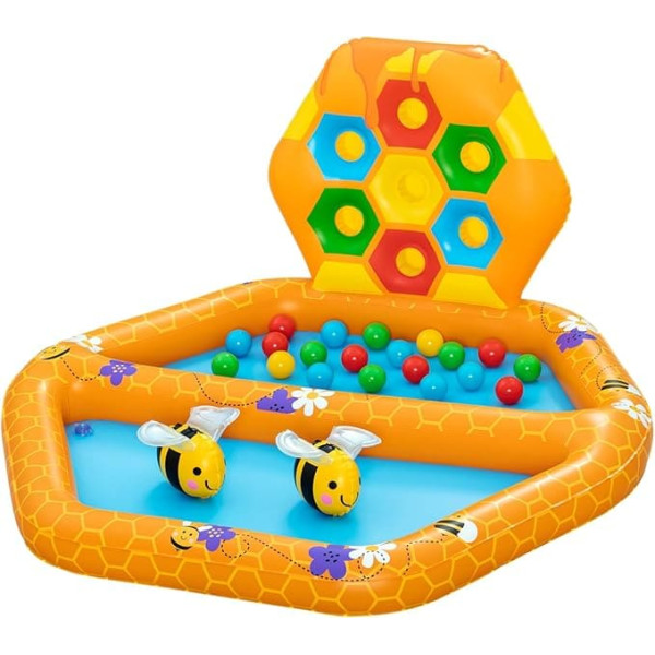 Bestway Lil' Beehive Paddling Pool & Ball Pit, 127 x 119 x 61 cm