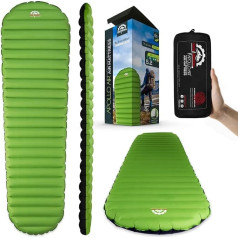 Gear Doctors ApolloAir Camping Sleeping Mattress Ultralight 750ml Compact Warm 5.2 R-Value 4 Season Air Mattress Perfect for Backpacking, Hiking, Inflatable and Compact Sleeping Mat (Large)