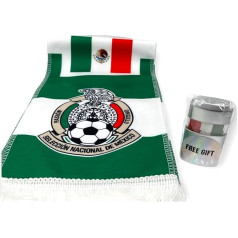 LESLIE BOULES Mexico National Team 2 Piece Scarf Body Painting Set Yellow Large, yellow