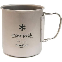 Snow Peak Single Wall camping tableware Titanium, Cup 600 grey 2015