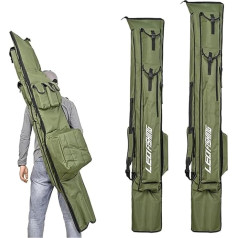 Portable Fishing Rod Bag, Large Capacity Fishing Rod Reel Storage Fishing Bag Fishing Rod Tackle Case Storage Bag Travel Shoulder Bag for Fishing Rod, Bait, Bait, Sea Fishing Equipment, 1.95 m,