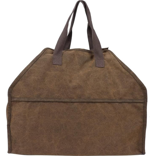 Pilipane Tragbarer Leinwand Blockträger Brennholz Aufbewahrung Einkaufstasche Organisator Hochleistungsbrennholz Tragetasche für Kamin Camping im Freien Grill Grill BBQ Langable Canvas