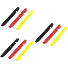 Mobestech Pack of 9 Tyre Levers Tyre Fixing Tool Bicycle Tyre Crowbar for Bicycle Tyres Pike Pliers Tyre Lever Repair Kit for Fishing Rod Eyes Threaded Headphones Black