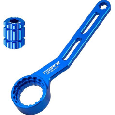 Suprwin Bicycle Bottom Bracket Wrench Bike Dub Crankset Installation and Disassembly Tool for 12/16 Notch BB 39/41/44/46/49