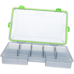 2 Stück Aufbewahrungsbox für Angelausrüstung, tragbarer Schmuck-Organizer, tragbarer Angelhaken-Koffer, Tackle-Tasche, Schmuck-Organizer, Tablett, Köderbeutel, Angeltabletts, Kunstköder, Angelzu