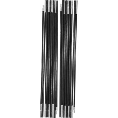 Tyenaza Tent Pole, 4.9 m Fibreglass Camping Tent Pole Poles, Outdoor Support Poles, Awning Frame Kit