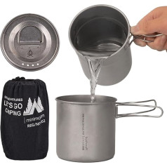 Camping-Kochgeschirr-Sets – Camping-Kochgeschirr aus Edelstahl – tragbarer Campingtopf mit Griff für Rucksackreisen, Picknick, Notfälle, Überleben, College, Wohnheim, Reisen