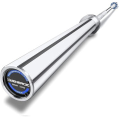 E.T.ENERGIC Olympische Langhantelstange, 20,4 kg Tragkraft, 680 kg Kapazität, verfügbar, für Fitnessstudio, Heimübungen, Gewichtheben, Powerlifting für 5,1 cm olympische Platten