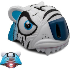 Crazy Safety Children's Bicycle Helmet | Bicycle Helmet Children 2-7 Years for Bicycle, Skateboard, Cycling, Running Bike, Scooter, Inline Skates | Lightweight and Adjustable 3D Animal Helmet 49-55 cm