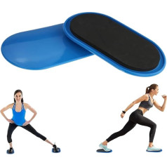 Ssguopte Exercise Sliders, 2 Pieces 9, 3 x 5, 3 Inch Training Sliders Disc, Non-Slip Core, Reusable Slider Discs for Exercise, Pilates, Gym, Fitness