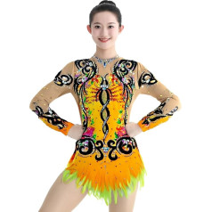 Rinkhockey Langarm-Trikots For Rhythmische Gymnastik For Mädchen, Elegant, Handgefertigt, Bequem, Sportbekleidung