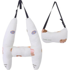 Reisekissen | Atmungsfreie Baumwollkissen | Hoch -gewissen bequemer Kopfunterstützung | Schlafgebiet für Kinder, Auto, Erwachsener, Sommer, Sofa