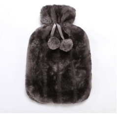 CTLH20 1Pc Neue Wärmbeutelabdeckung für 2L-Füllung Vertikale Kunstpelz Flauschige Handwärmer Wasserflasche Taschen Thermoprodukte-Grau,China