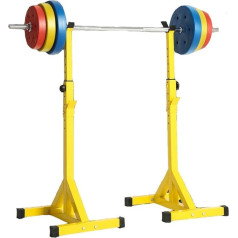 OWOHYG Squat Rack Squat Rack Stand Barbell Press Bench Home Gym Squat Rack Stand Adjustable Bar Power Stand Weight Lifting Rack Bench Support Home Gym Fitness