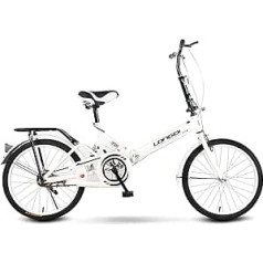 Folding Bike, 16 Inch / 20 Inch Mini Portable Student Bike for Men Women Lightweight Dutch Bike Men, Double Brake Shock Absorption Bicycle