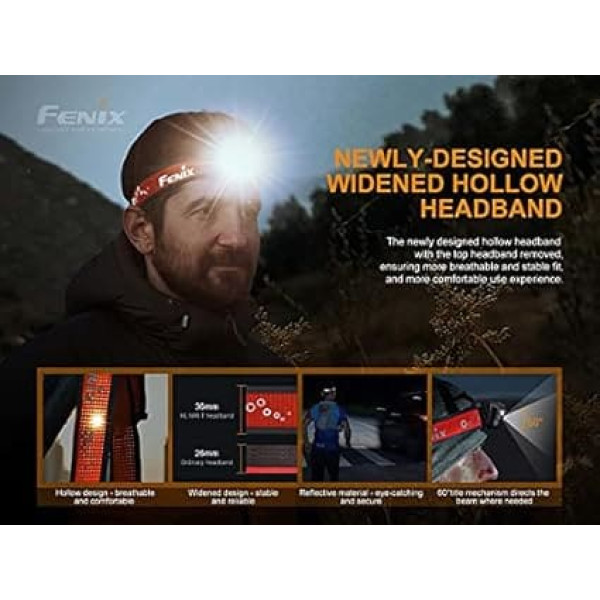 fenix HL18R-T Trail Running und Outdoor Scheinwerfer mit Sport Kopfbandsystem