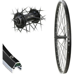 Front Wheel 28 Inch Cut19 Black Shimano Quick Release TX500 Wheel 19-622 Hollow Chamber Eyelets