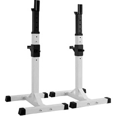 OWOHYG Squat Rack Ständer, Squat Bar Rack Verstellbares verstellbares Gym Squat Langhantel Power Rack Multifunktions-Home-Gym-Fitnessständer Gerät 180 kg Maximale Belastung