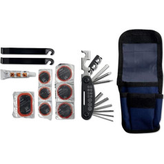 noTrash2003 Bicycle Repair Kit with Multitool and Tyre Repair Kit with Bag for Bicycle Repair