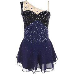 Rinkhockey Mädchen Frauen Ärmelloses Eiskunstlaufkleid Mit Offenem Rücken, Eisanzug, Atmungsaktiv, For Training, Wettkampf