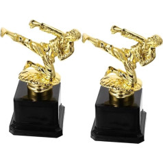 SWAYVES Taekwondo Trophy Prize Trophy Sports Competition Trophy Celebration Prize Trophy Winner Trophy Cup First Trophies Game Trophy Souvenir Pack of 2
