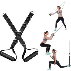 powerfeng Gym Griffe zur Kabelbefestigung: Multi-Grips Griffe Kabelmaschine Befestigung für Seilzug Latzug Home Gym