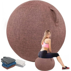EUXCLXCL Yoga Ball Cover Lightweight and Foldable Dustproof Gym Ball Fabric Cover for Sitting Ball Office Yoga Chair Pregnancy Home Gym Stylish and Functional, 01.65 cm