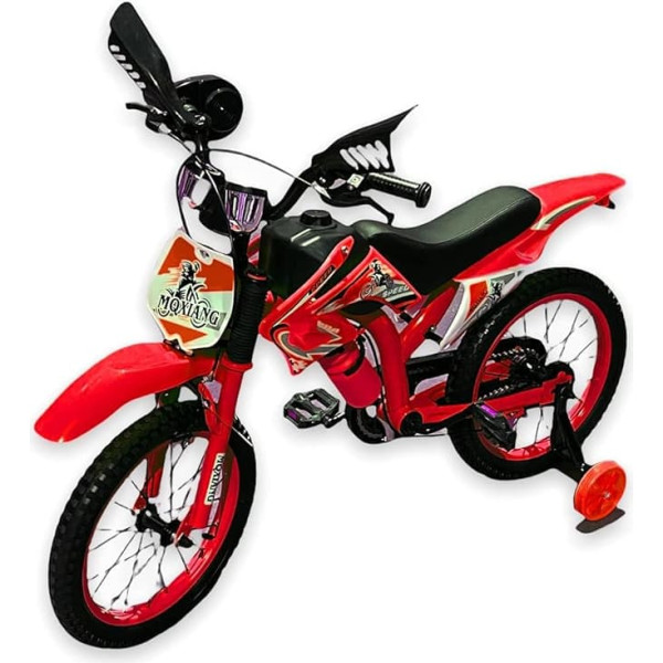 Kids Bike for Boys 16 Inch with Stabilisers Kids Bike Bicycle for Kids Age 5-9 Years, Red, Green, Blue (16