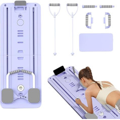 Pilates Reformer Set | Abdominal Trainer Device Pilates Reformer - Foldable Fitness Device Core Trainer for Beginners