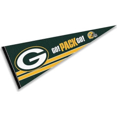 WinCraft Green Bay Packers Go Pack Go Pennant Banner Flag