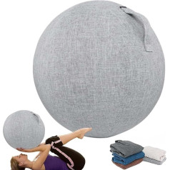 EUXCLXCL Yoga Ball Case Lightweight Dustproof Scratch-Resistant Protective Cover for Gymnastics Ball Foldable Gymnastics Ball 55/65/75 cm Cover for Pregnancy Fitness Yoga, E, 75 cm