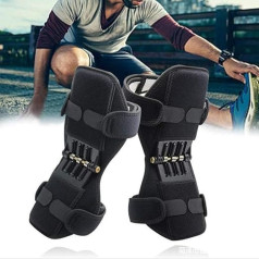qiuqiu Mountaineering booster, knee booster joint support pad, spring knee brace knee pads, mechanical shin lifter for hiking, running, climbing stairs, squats in the gym.