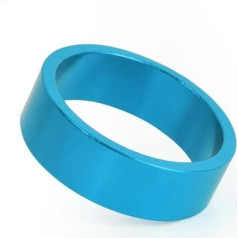 DONGLING Spacer Fahrrad 5/10/50mm MTB Rennrad Headset Spacer Aluminium Legierung Mountainbike Gabel Scheibe Ersatzteile Fahrrad Zubehör Fahrrad Spacer(Blue 10mm)