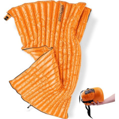 ZOOOBELIVES Alplive T400 Ultralight Down Sleeping Bag for Backpacking, 800 ml, Ultra Compact, 650 Fill Power, Envelope Sleeping Bag for Hiking, Camping and Backcountry, Lightweight and Compactable