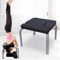 Yoga Headstand Stool, Headstand, Yoga Chair, Yoga Training, Headstand Bench, Yoga Poster, Yoga Stool, Fitness Bench, Home Chair, Fitness for Body and Mind and Leisure, Black