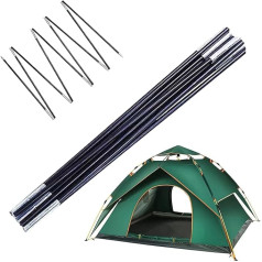 Zeltersatzpolen, Ersatzzeltpolen,Zeltstange zum Wandern & Camping - Tragbare leichte Reparaturverstellungsausrüstung für Camping Beach Rucksacking Jagd