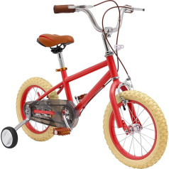 BJTDLLX 14 Inch Children's Bicycles with Stabilisers, Girls & Boys, Children's Bicycle for 3-4 Years, Children's Walking Bike, Children's Bicycle, Height Adjustable, 3 Wheel Bicycle for Outdoor Use