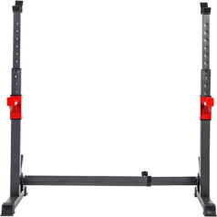 OWOHYG Großes Bankdrücken-Kniebeugengestell, Verstellbarer Hebeständer für Langhanteln, Tragkraft 260 kg, Heim-Fitnessgeräte, tragbares Fitnesstraining, Trainingsgestell für Dummköpfe