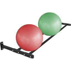 HGJHJJHK Wall Mounted Yoga Ball Organizer and Storage Metal Black Commercial Multipurpose Display Stand with Complete Kits (Size: Connector) Hello