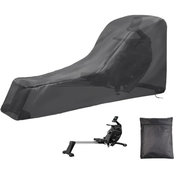 210D wasserdichte Rudergerät-Abdeckung, verstellbare Passform und winddicht, perfekt für den Außenbereich mit For Concept 2 (208 x 104 x 61 cm)