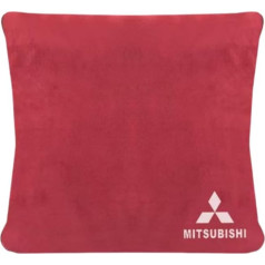 FANSHIDAN 2in1 Auto Kissen Decke für Mitsubishi Lancer 2004 2005 2006 2007, 2-in-1-Kissenbezug, 2in1 Kuscheldecke Travel, Flauschig Weiches Reisekissen Umwandelbar Zur Reisedecke,Red