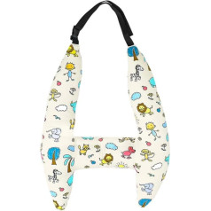 MOIKOTLR Reisekissen für Auto, für Nissan Juke 2 (II) I 2019-2024 Anti-Kollisions H-förmiges Reisekissen Komfort Schlafkissen für Langstreckenreisen,B