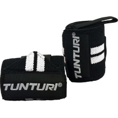 Tunturi Unisex Wrist Guards Black/White Pack of 2