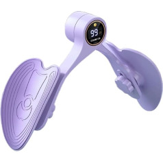 Beckenbodentrainer – Beckenbodentrainer | 360-Grad-Rotationsübung Hüfttrainer | Oberschenkeltrainer | Verstellbarer Muskeltrainer mit Smart-Screen-Anzeige für Frauen