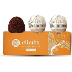 Elimba Organic Cocoa Balls, Orange Turmeric (Pack of 3) - Hot Chocolate 100% Vegan - Premium Criollo Raw Cocoa Drinking Chocolate with Min. 50% Cocoa Content, Cacao