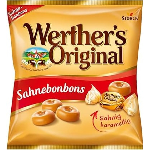 Werther's Original 1 x 245g Classic Cream Sweets with Delicious Caramel Flavour
