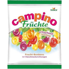Campino Fruits - 1 x 325g - Delicious Fruit Sweets in Four Different Varieties